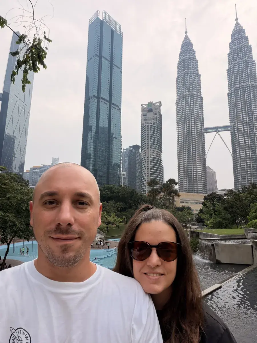 Fabienne und Marc gemeinsam in Kuala Lumpur