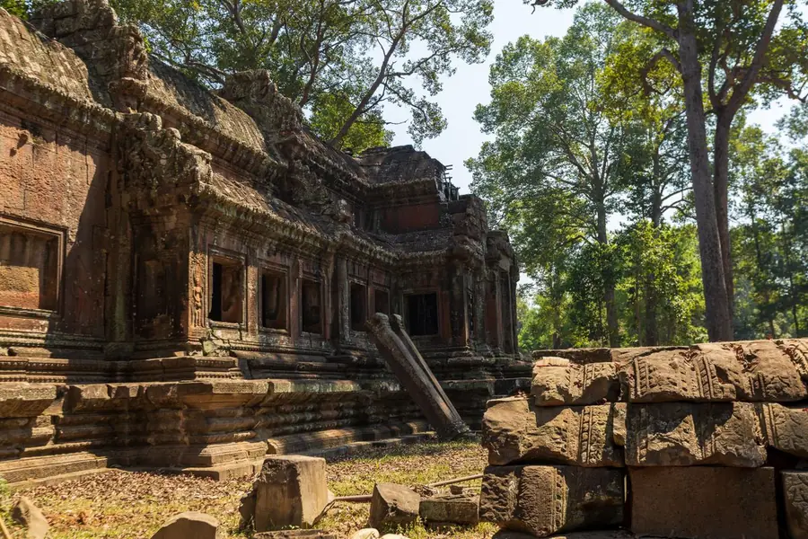 Tempelruinen von Angkor Wat in Kambodscha