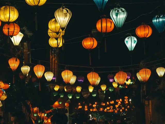 Bunte Laternen in Vietnam